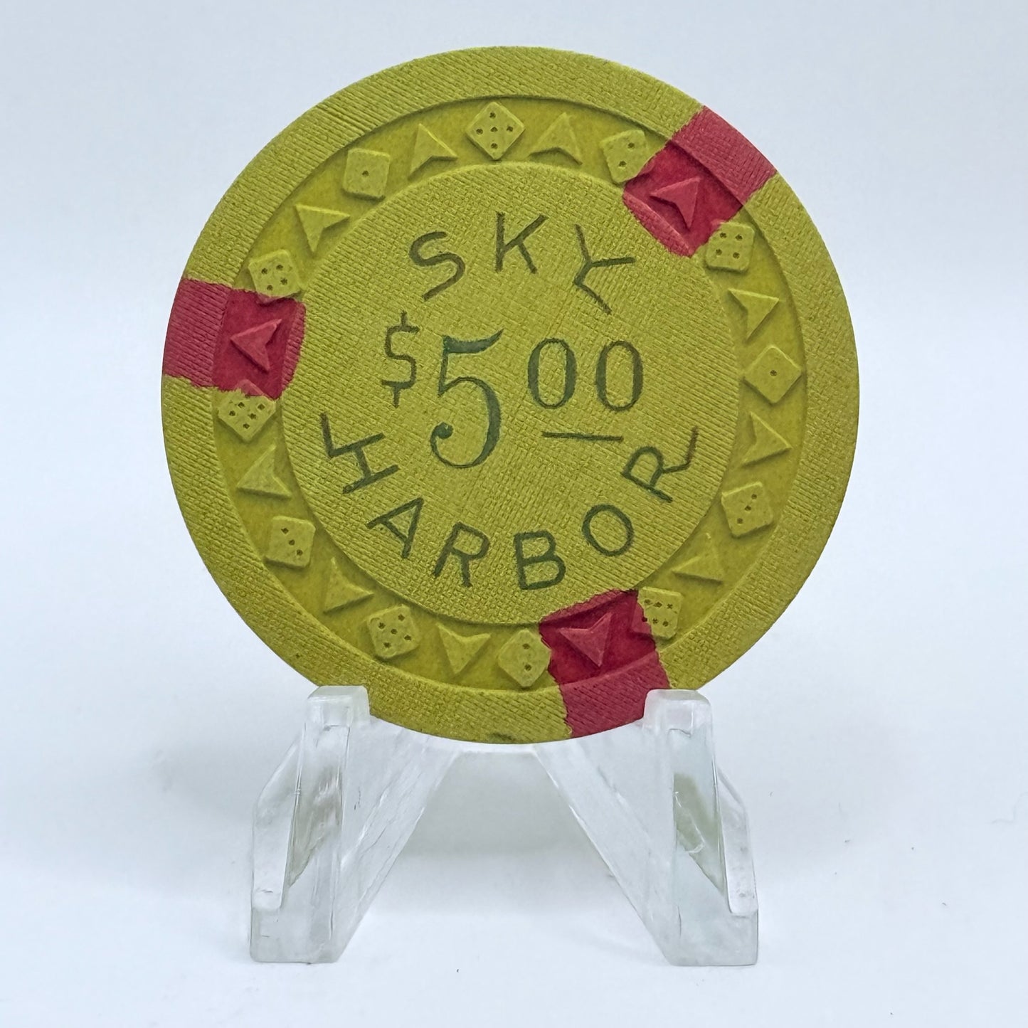 Sky Harbor Casino Lake Tahoe Nevada 1953 $5 Casino Chip N5569