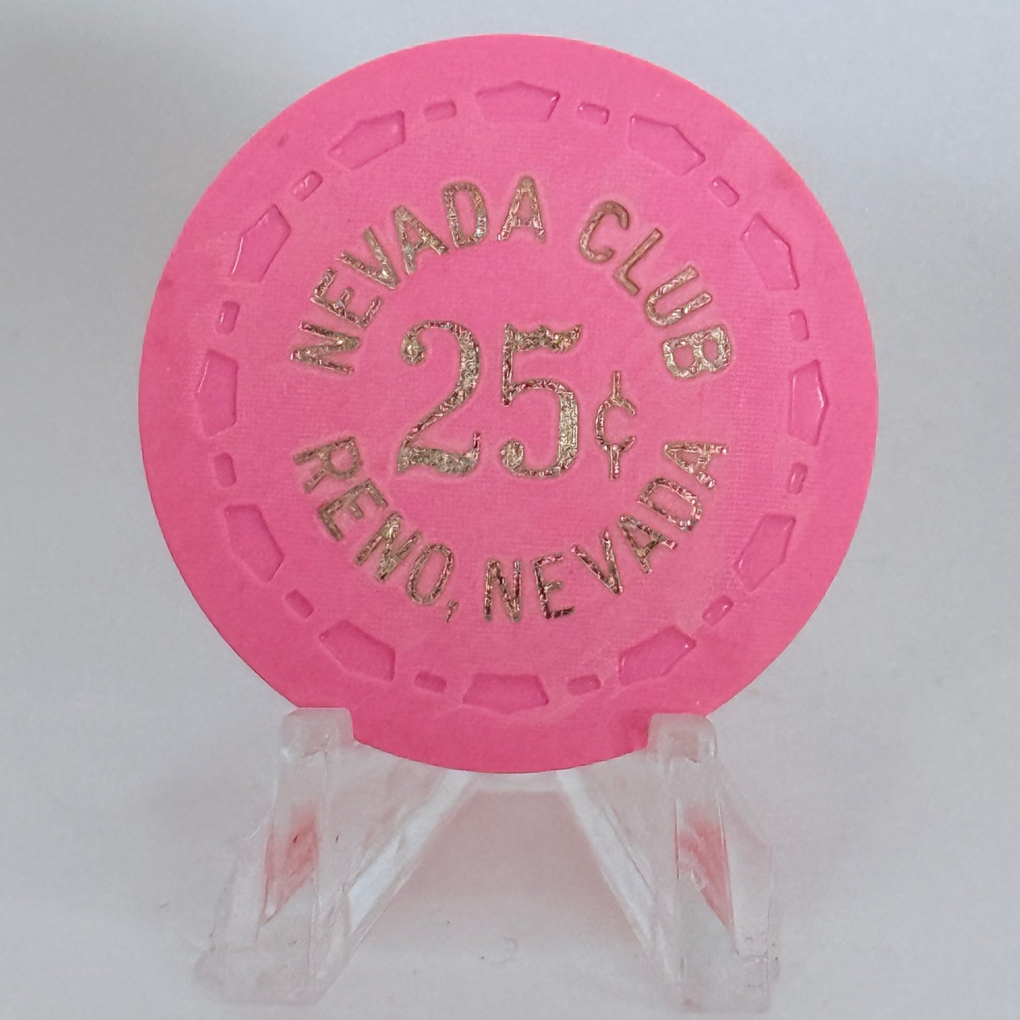 Nevada Club Reno Nevada 1983 $0.25 Casino Chip N5282