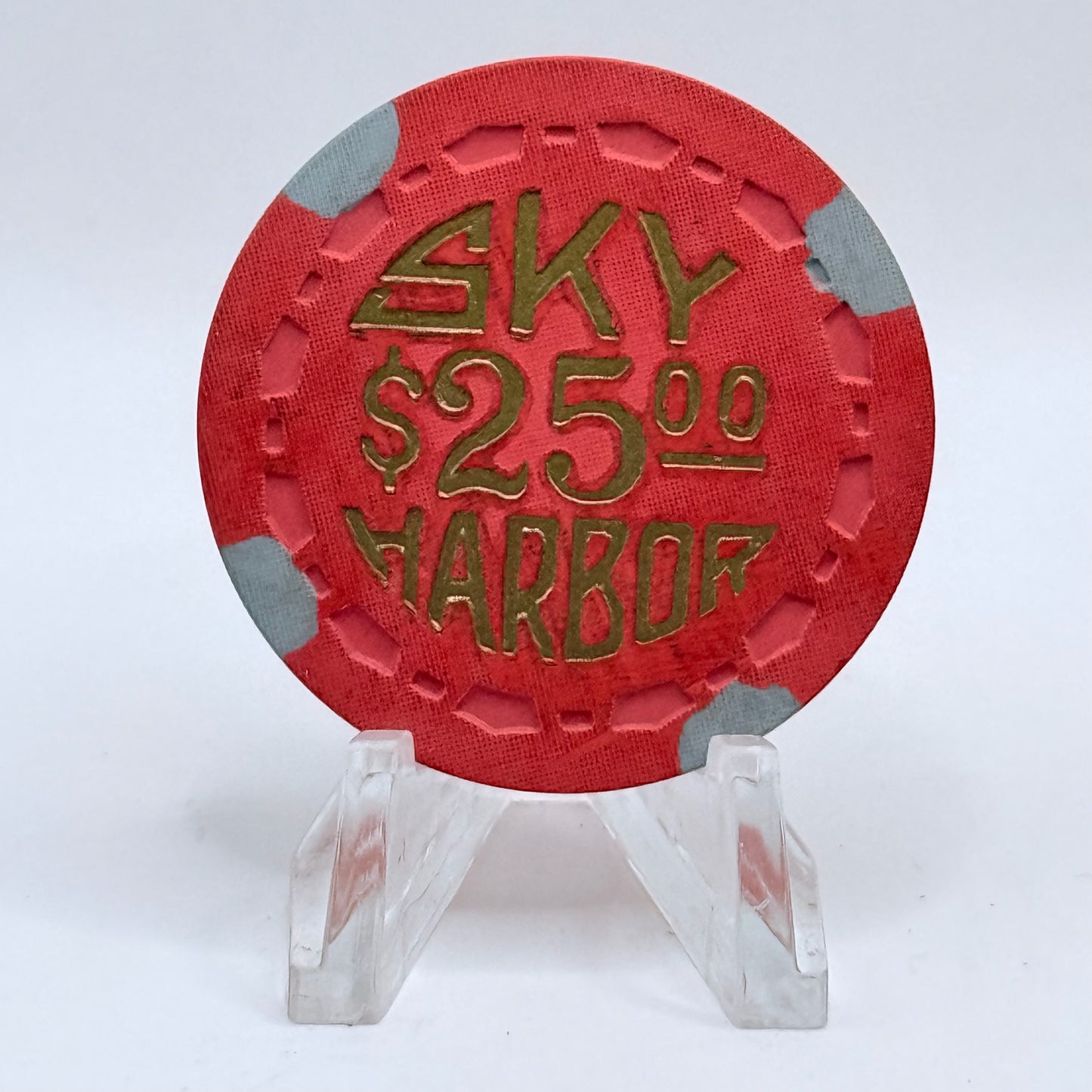 Sky Harbor Casino Lake Tahoe Nevada 1950 $25 Casino Chip N6626