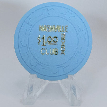 Nashville Nevada Club Las Vegas Nevada 1972 $1 Casino Chip N1948