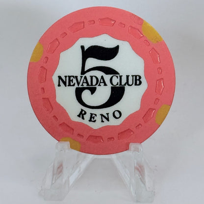 Nevada Club Reno Nevada 1956 LE $5 Casino Chip N5280