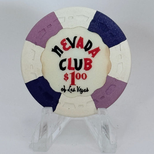 Nevada Club Las Vegas Nevada 1959 $1 Casino Chip N6966