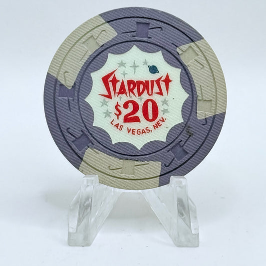 Stardust Hotel Casino Las Vegas Nevada 1964 $20 Casino Chip N2222 "SHARP"