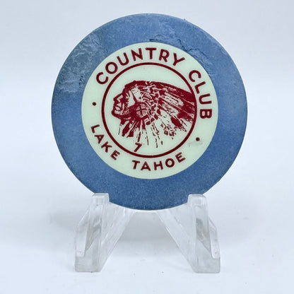 Stateline Country Club Lake Tahoe Nevada 1935 Series 107 Roulette Casino Chip N6344