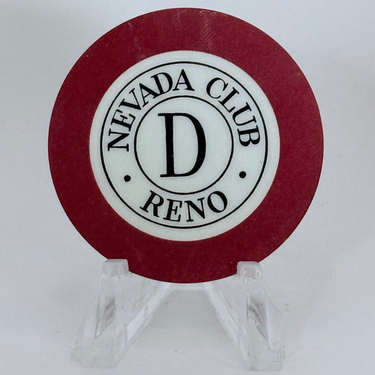 Nevada Club Reno Nevada 1950s Series 4 Roulette Casino Chip N5296