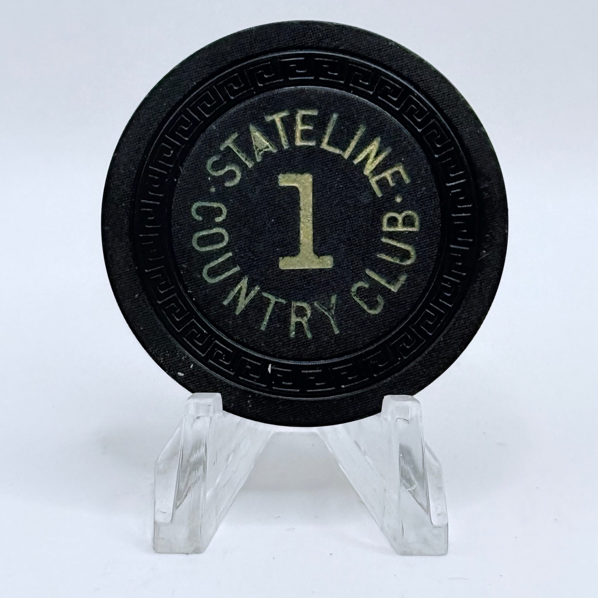 Stateline Country Club Lake Tahoe Nevada 1940s Series 152 Roulette Casino Chip E4810