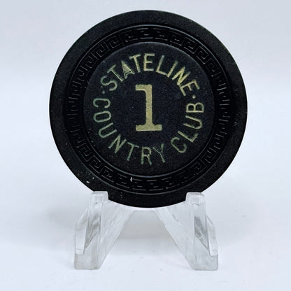 Stateline Country Club Lake Tahoe Nevada 1940s Series 152 Roulette Casino Chip E4810