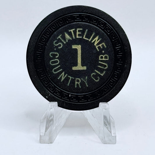 Stateline Country Club Lake Tahoe Nevada 1940s Series 152 Roulette Casino Chip E4810