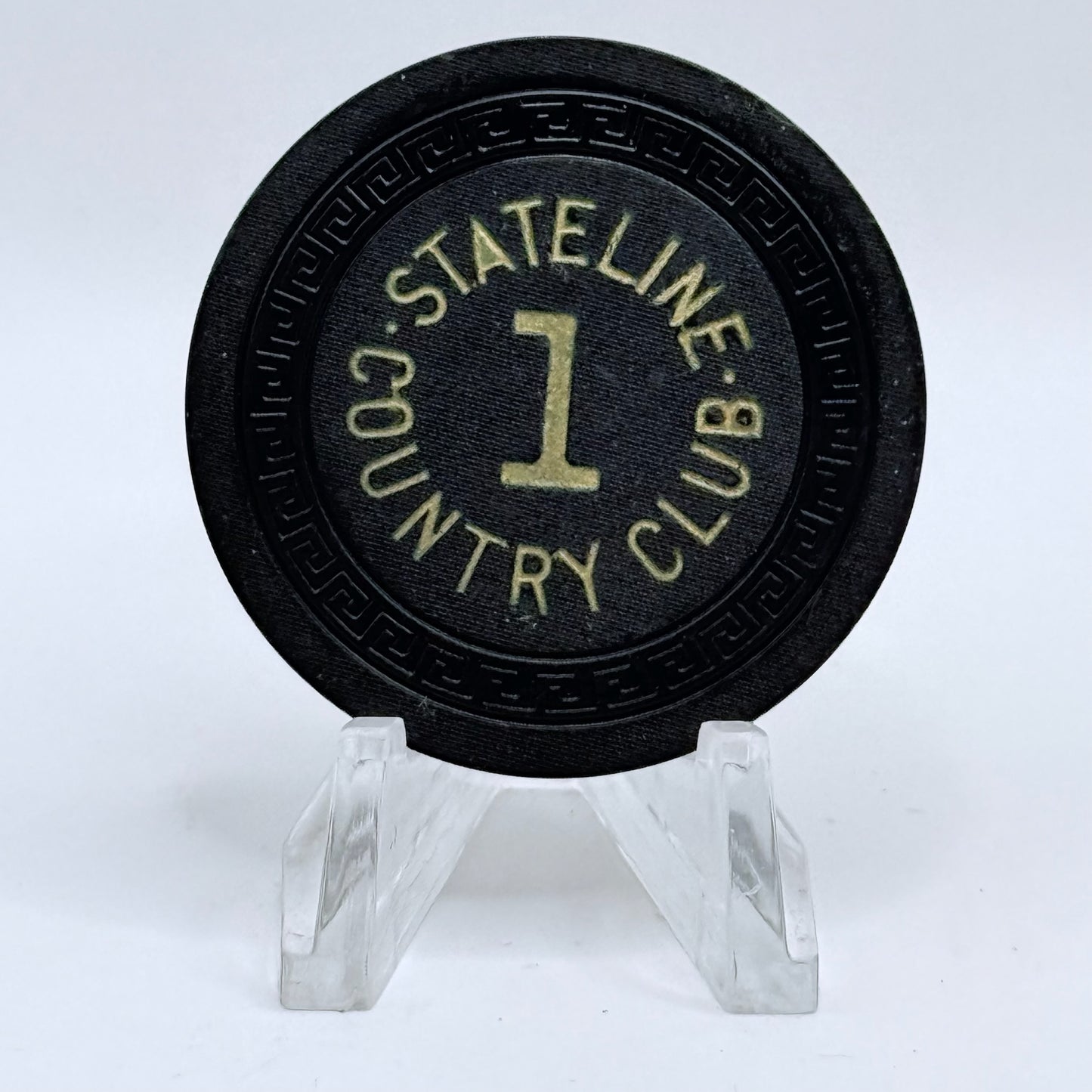 Stateline Country Club Lake Tahoe Nevada 1940s Series 152 Roulette Casino Chip E4810