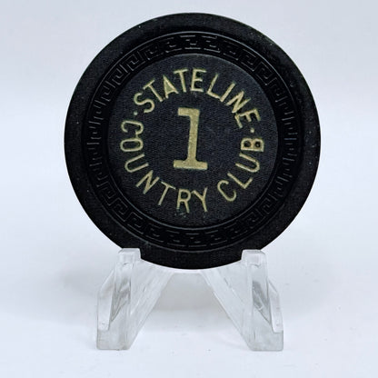 Stateline Country Club Lake Tahoe Nevada 1940s Series 152 Roulette Casino Chip E4810