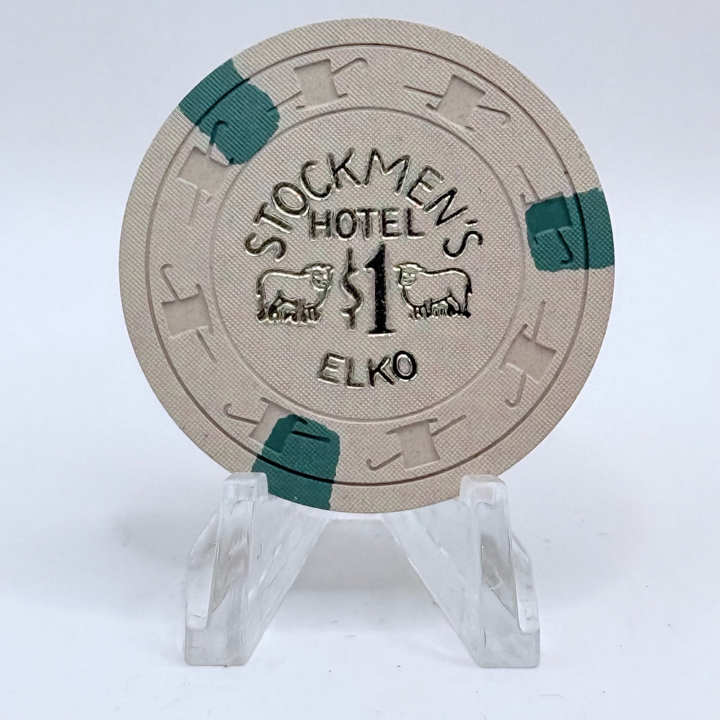 Stockmen's Casino Elko Nevada 1950's $1 Casino Chip V5667