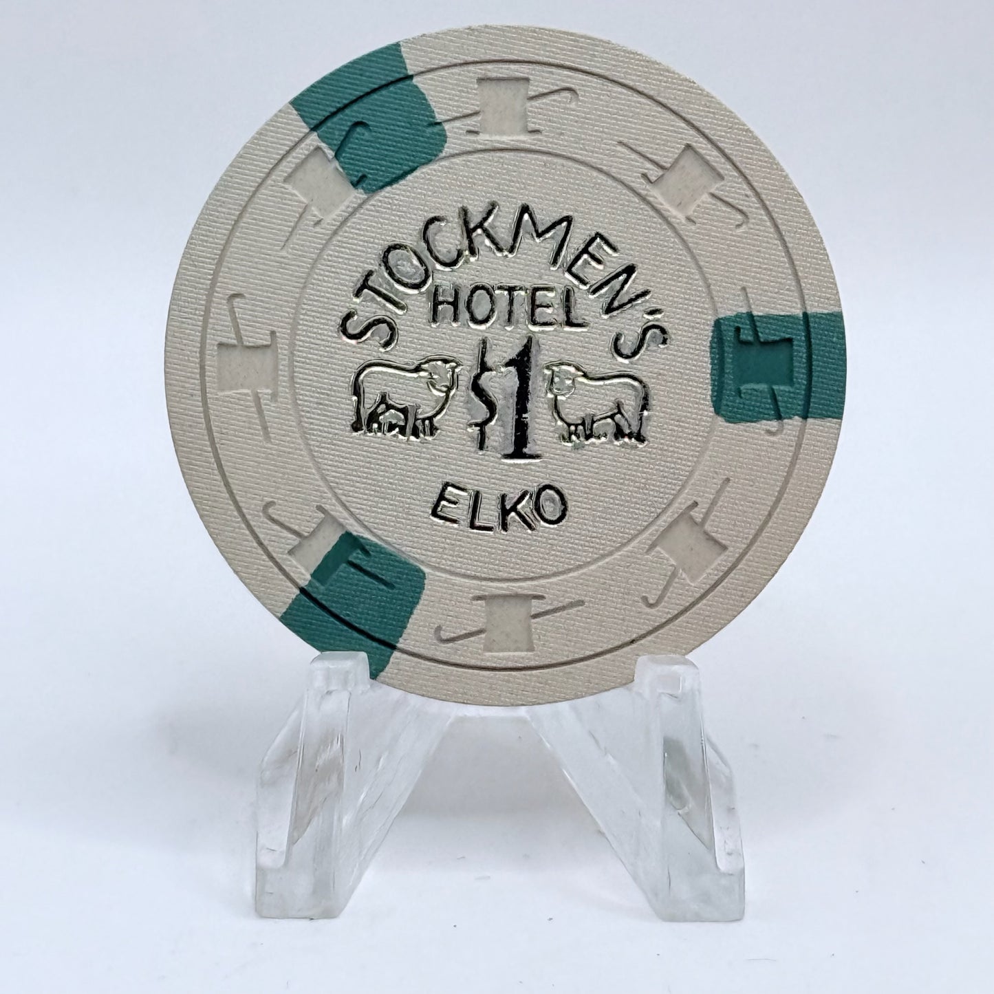 Stockmen's Casino Elko Nevada 1950's $1 Casino Chip V5667
