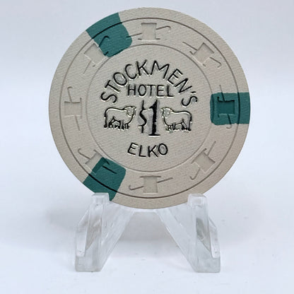 Stockmen's Casino Elko Nevada 1950's $1 Casino Chip V5667