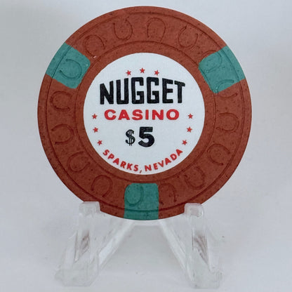 Sparks Nugget Sparks Nevada 1950s $5 Casino Chip N5395