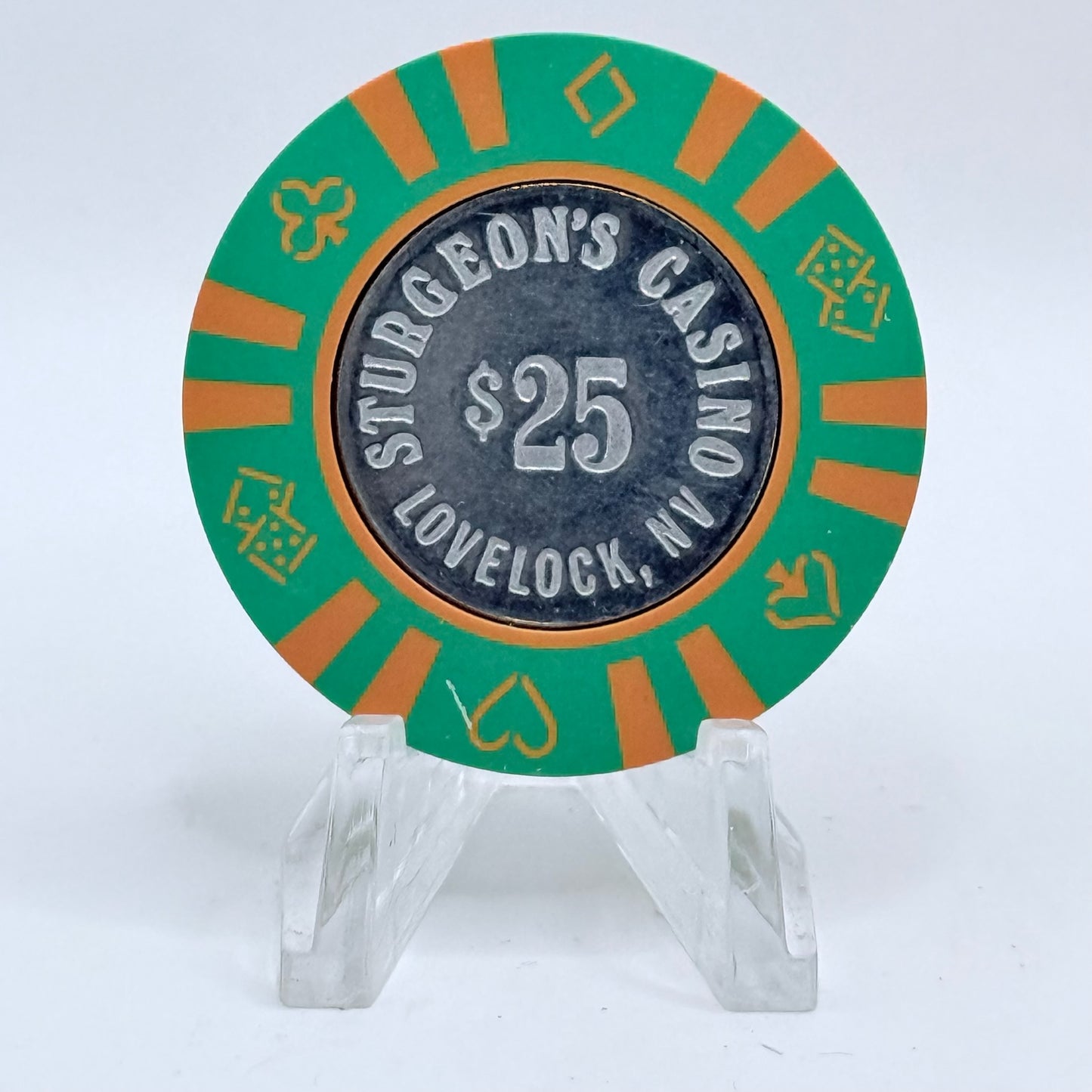 Sturgeons Lovelock Nevada 1980s $25 Casino Chip N0881