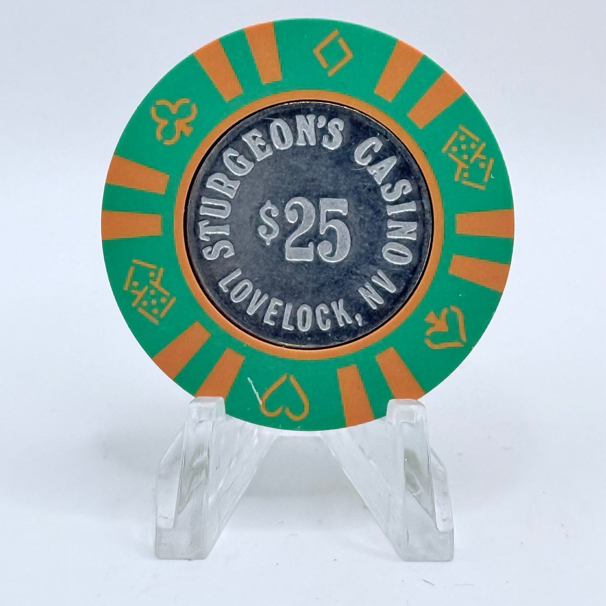 Sturgeons Lovelock Nevada 1980s $25 Casino Chip N0881