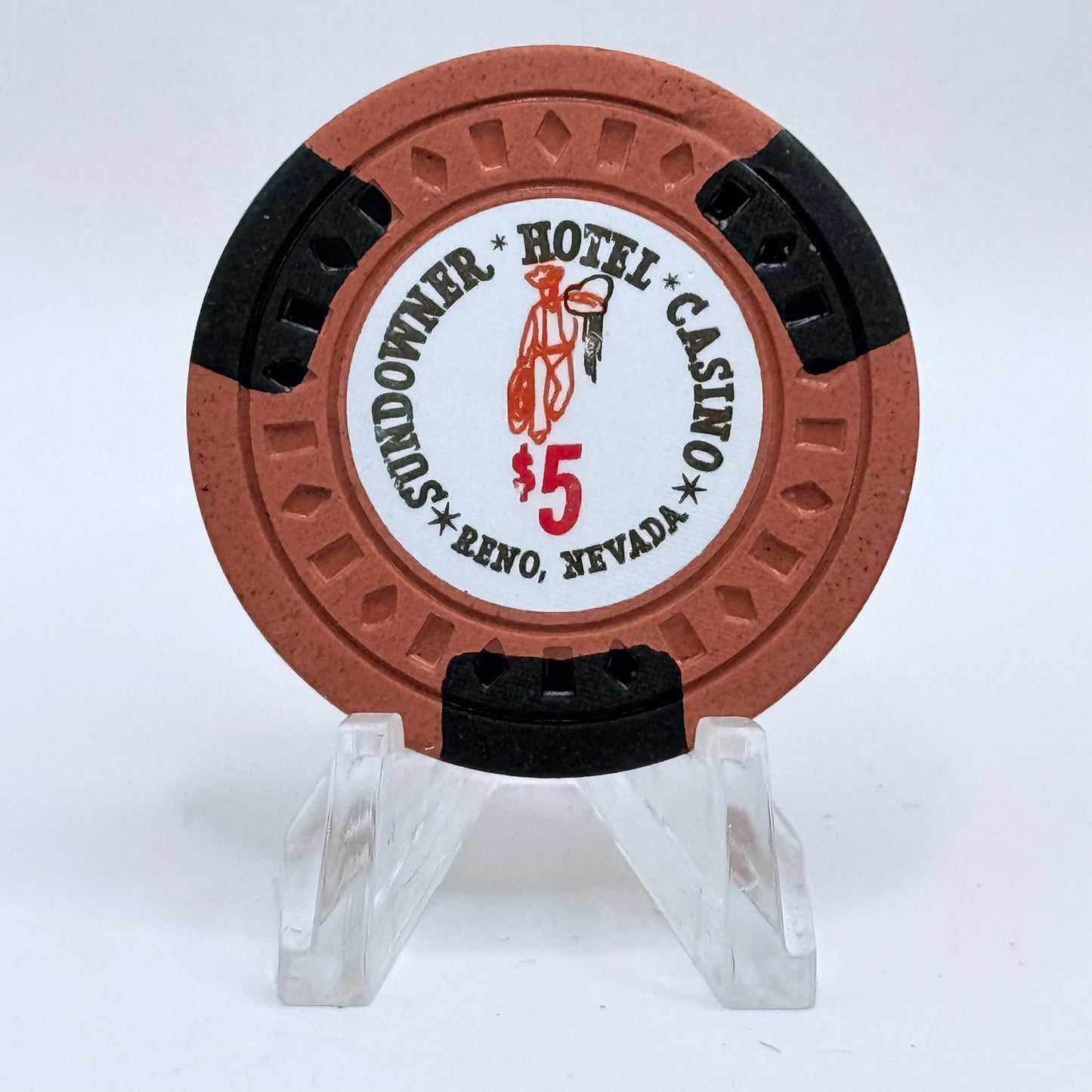 Sundowner Hotel Casino Reno Nevada 1975 $5 Casino Chip N6297