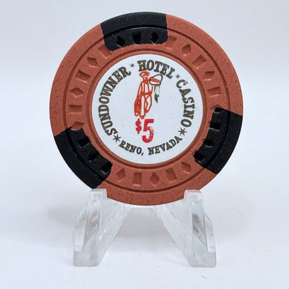 Sundowner Hotel Casino Reno Nevada 1975 $5 Casino Chip N6297