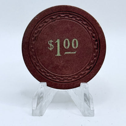 Sunset Club Las Vegas Nevada 1930's $1 Casino Chip V5710