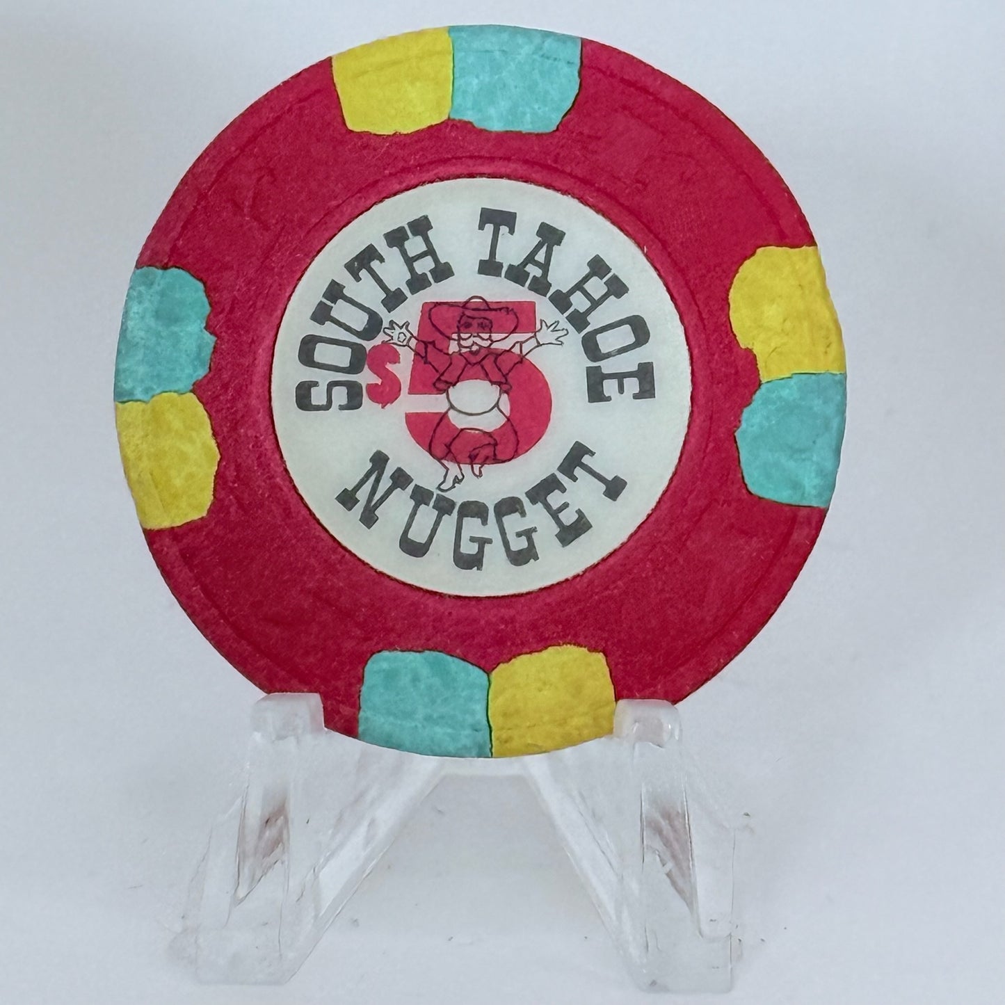 South Tahoe Nugget Stateline Nevada 1980 $5 Casino Chip N5576