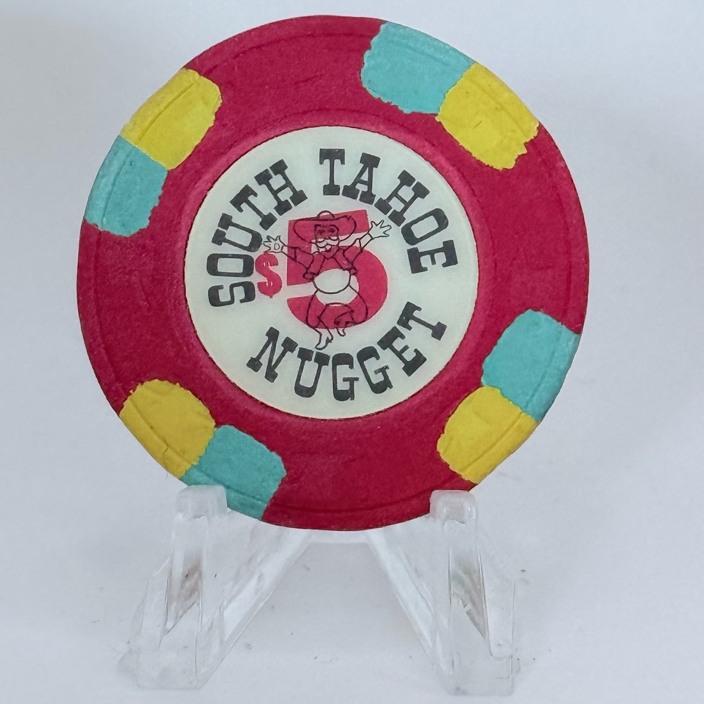 South Tahoe Nugget Stateline Nevada 1980 $5 Casino Chip N5576
