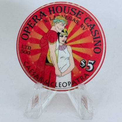 Opera House Casino N. Las Vegas Nevada 2003 'Valentine's Day' LE $5 Casino Chip E1746