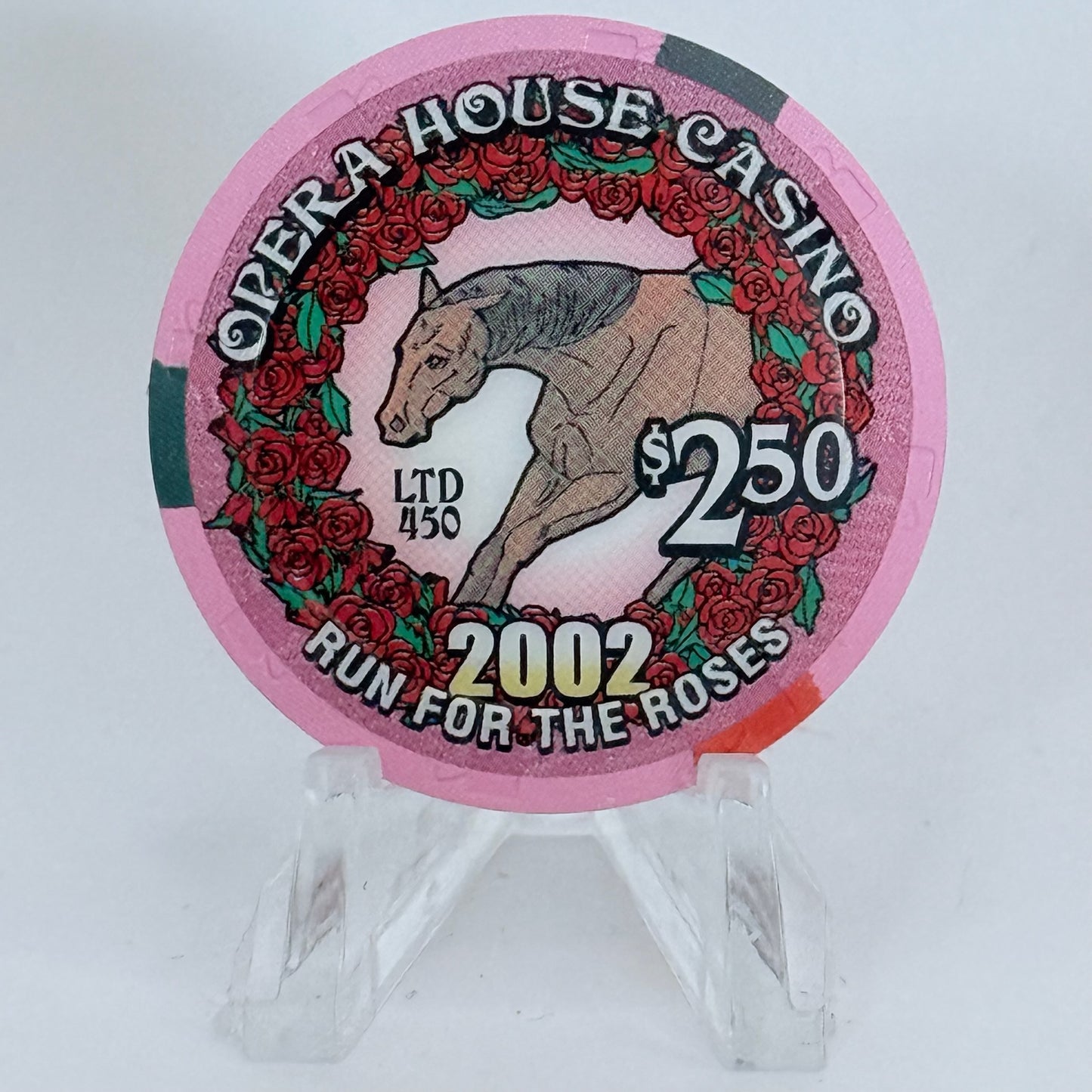 Opera House Casino N. Las Vegas Nevada 2002 'Run For The Roses' LE $2.50 Casino Chip E1742