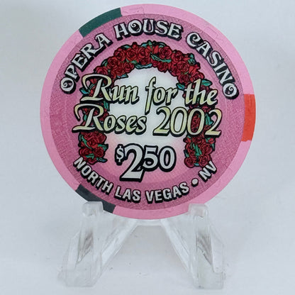 Opera House Casino N. Las Vegas Nevada 2002 'Run For The Roses' LE $2.50 Casino Chip E1742