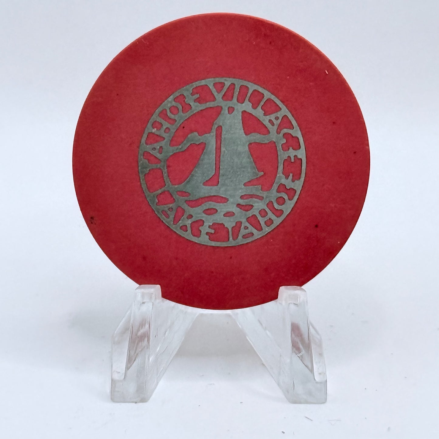 Tahoe Village Lake Tahoe Nevada 1940's Roulette Casino Chip N6408.rd