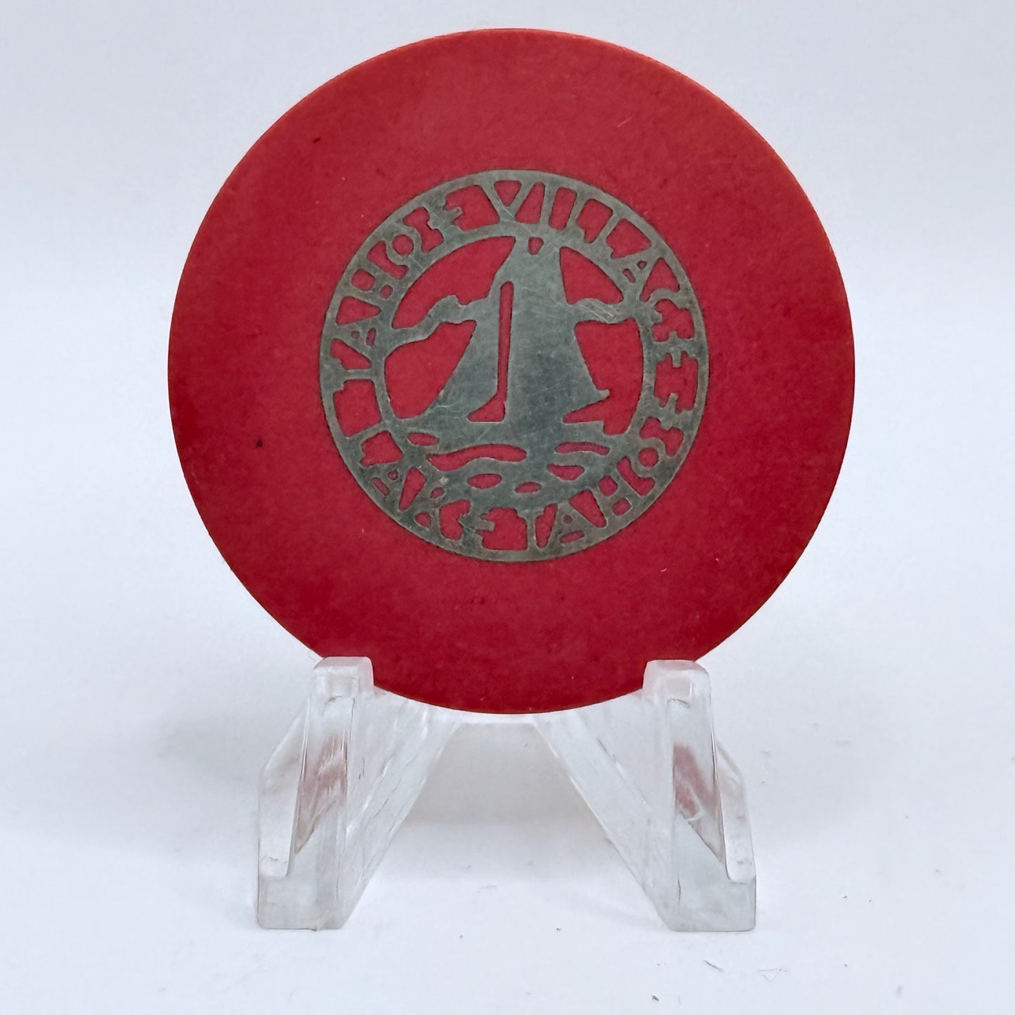 Tahoe Village Lake Tahoe Nevada 1940's Roulette Casino Chip N6408.rd