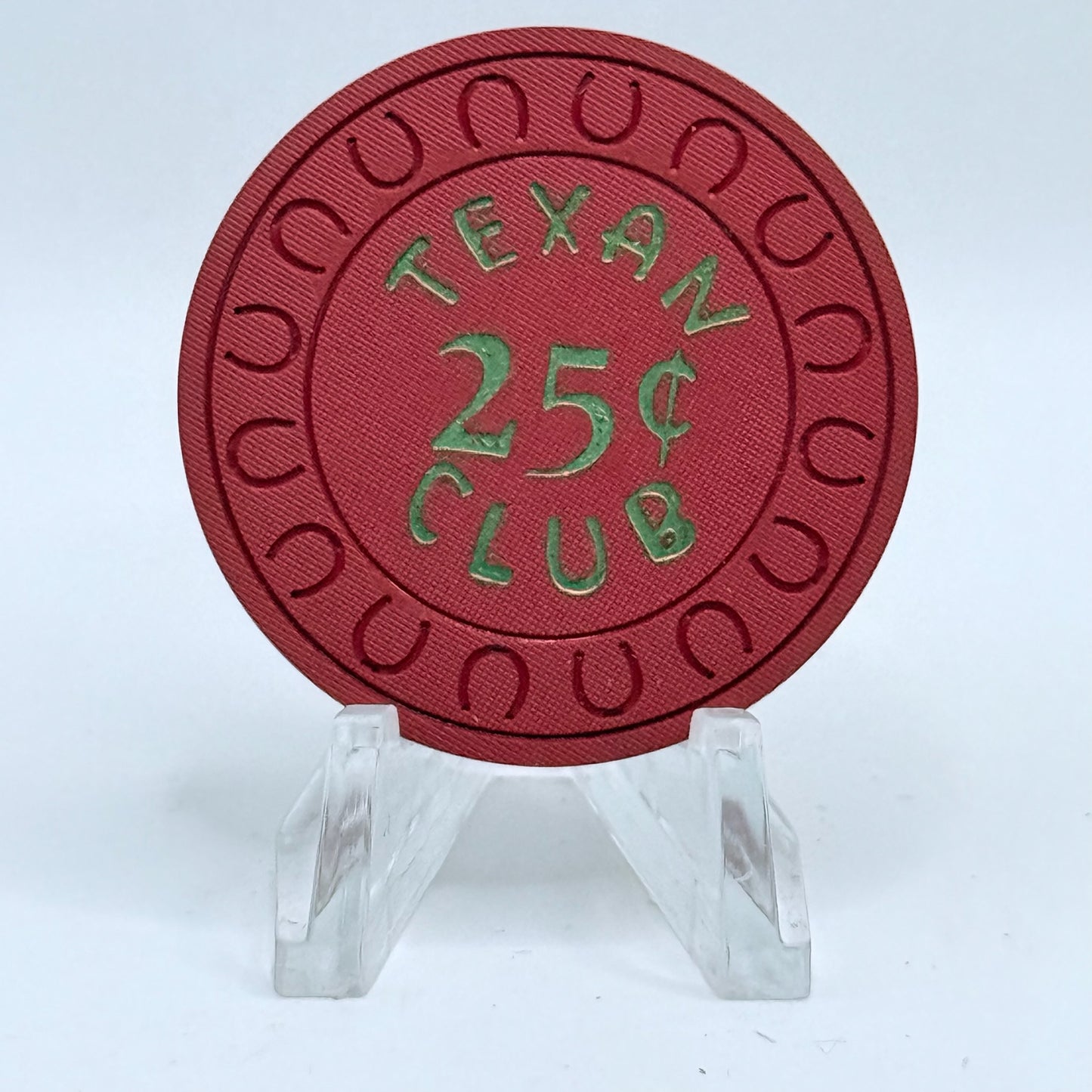 Texan Club Winnemucca Nevada 1958 $.25 Casino Chip E2747