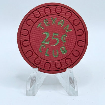 Texan Club Winnemucca Nevada 1958 $.25 Casino Chip E2747