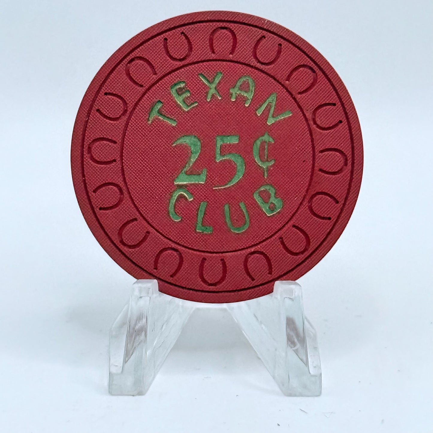 Texan Club Winnemucca Nevada 1958 $.25 Casino Chip E2747