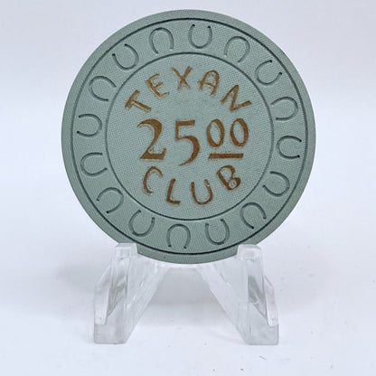 Texan Club Winnemucca Nevada 1958 $25 Chip E2749