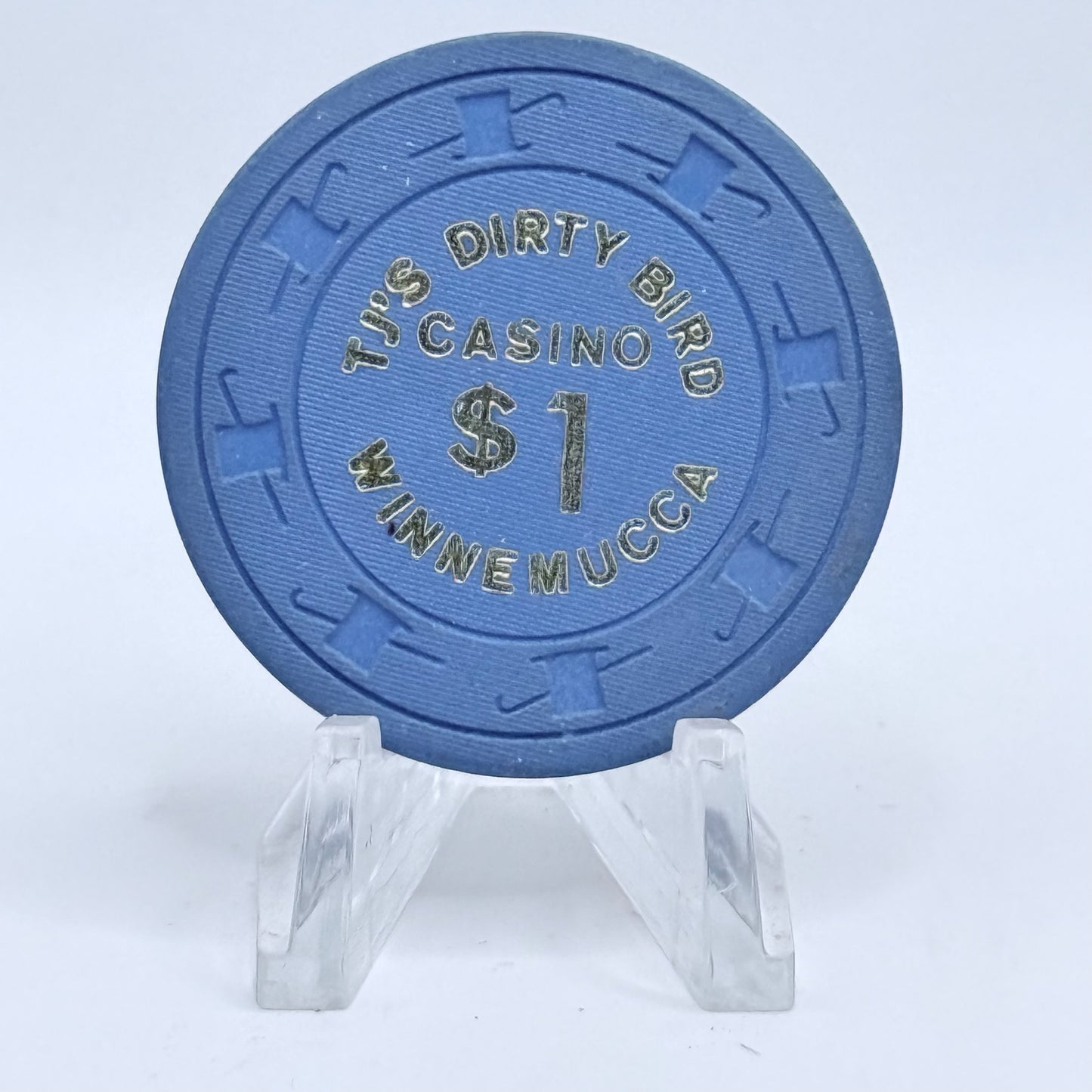 TJ's Dirty Bird Casino Winnemucca Nevada 1974 $1 Chip N2865