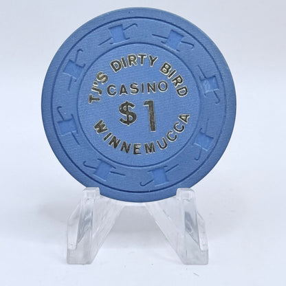 TJ's Dirty Bird Casino Winnemucca Nevada 1974 $1 Chip N2865
