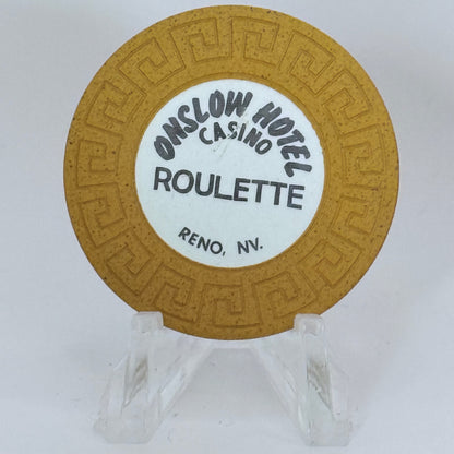 Onslow Hotel Reno Nevada 1978 Series 101 Roulette Casino Chip N5835