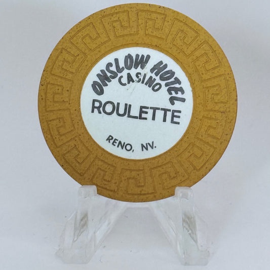 Onslow Hotel Reno Nevada 1978 Series 101 Roulette Casino Chip N5835