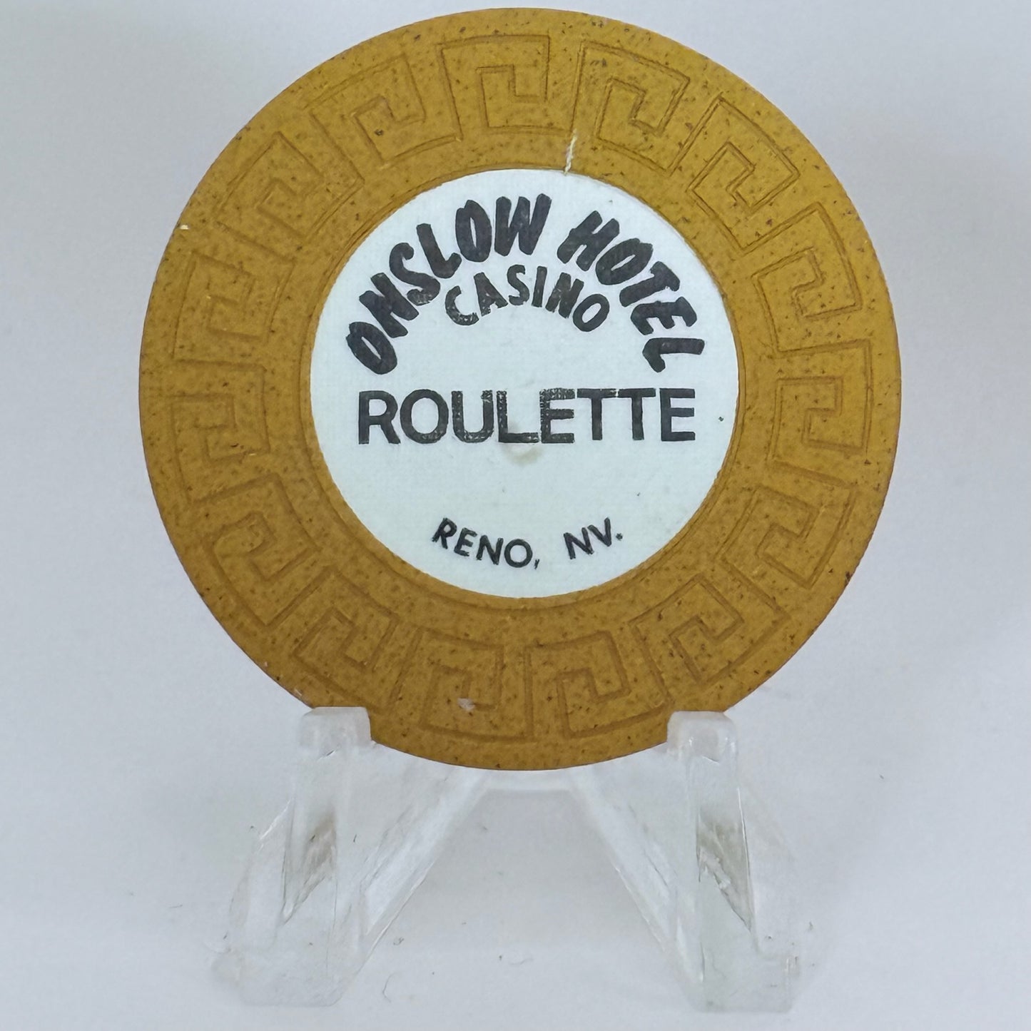 Onslow Hotel Reno Nevada 1978 Series 101 Roulette Casino Chip N5835