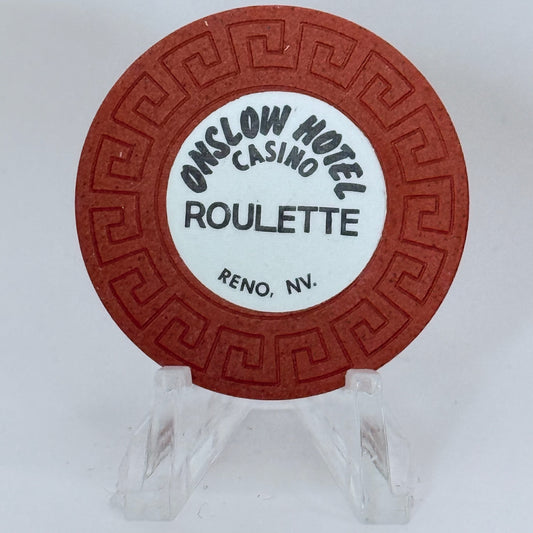 Onslow Hotel Reno Nevada 1978 Series 101 Roulette Casino Chip N5835
