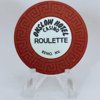 Onslow Hotel Reno Nevada 1978 Series 101 Roulette Casino Chip N5835