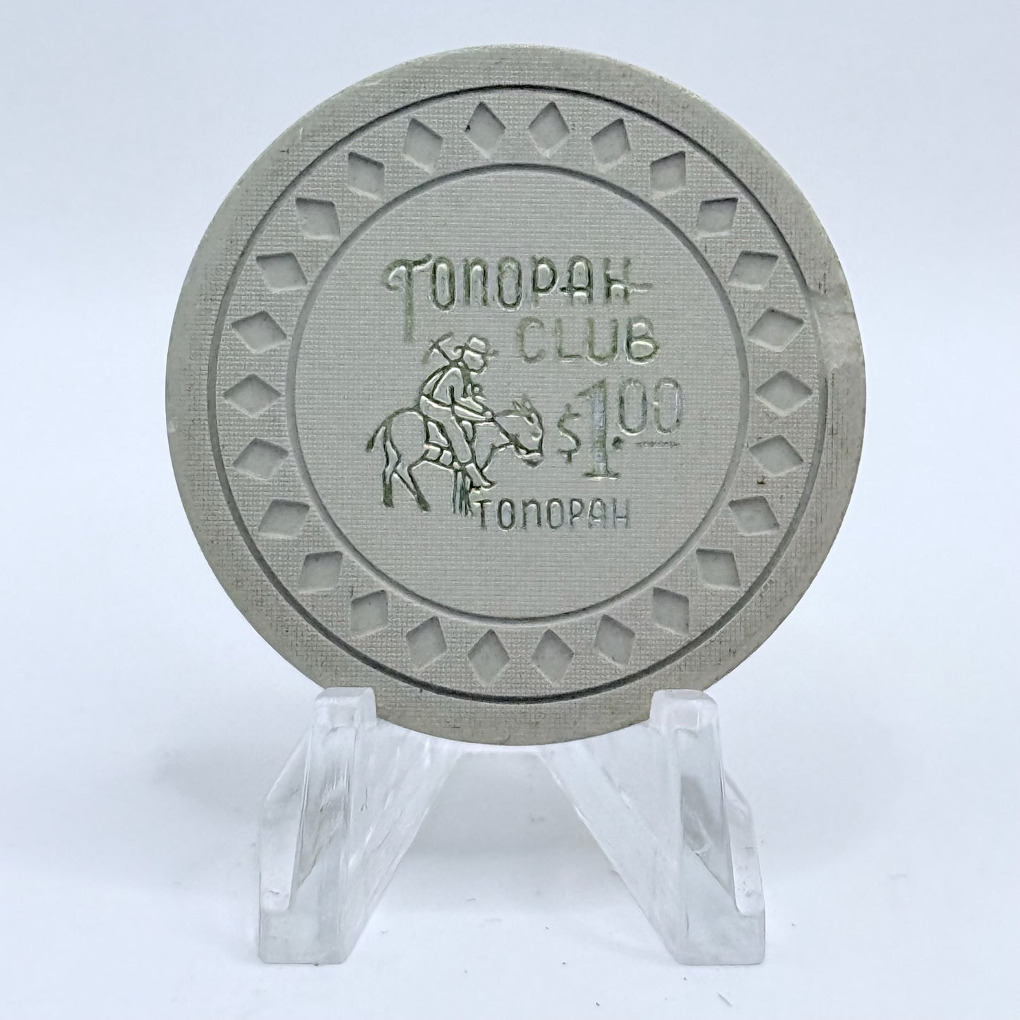 Tonopah Club Tonopah Nevada 1940's $1 Casino Chip N3381