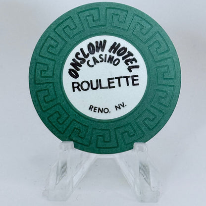Onslow Hotel Reno Nevada 1978 Series 101 Roulette Casino Chip N5835