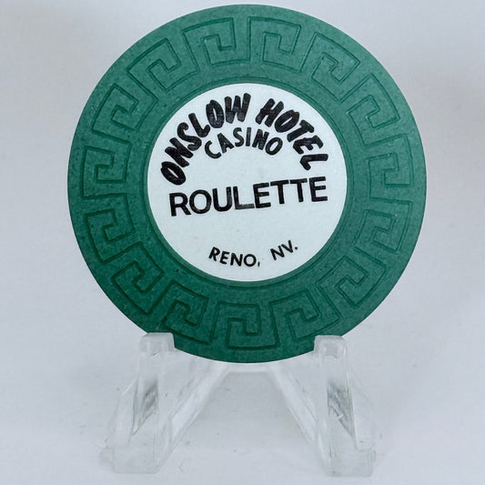 Onslow Hotel Reno Nevada 1978 Series 101 Roulette Casino Chip N5835