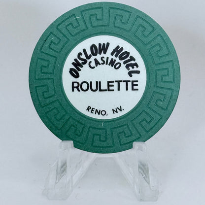 Onslow Hotel Reno Nevada 1978 Series 101 Roulette Casino Chip N5835