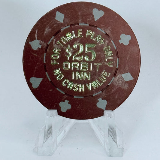 Orbit Inn Las Vegas Nevada 1986 $25 NCV Casino Chip N1988