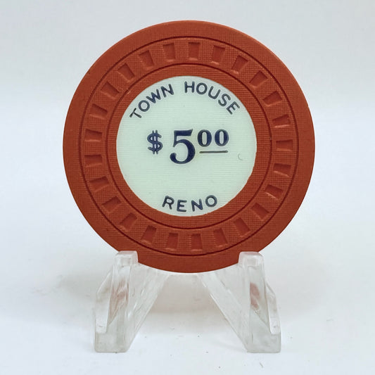 Town House Reno Nevada 1940s $5 Casino Chip N7858