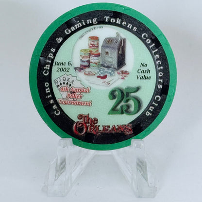 CCA Blackjack/Poker Tournaments 2002 '4th Annual CCGTCC Poker Tournament' Series 4 LE $1 NCV Casino Chip V9295