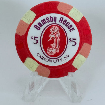 Ormsby House Carson City Nevada 1995 $5 Casino Chip N2665