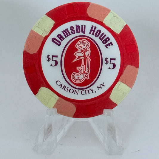 Ormsby House Carson City Nevada 1995 $5 Casino Chip N2665